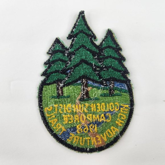 Vintage 1968 Golden Sun District Camporee Boy Scout Patch CA BSA - Picture 3 of 3